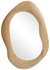 Καθρέπτης οβάλ Enola pakoworld mdf σε φυσική απόχρωση 54x2.5x80εκ