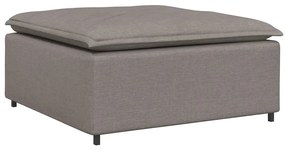 vidaXL Υποπόδιο Καναπέ-Μεταλλικό Χρώμα Μπεζ 100x100x48 εκ.
