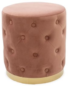 Cora stool rotten apple - golden metal 40x40x42cm 40x40x42 εκ.