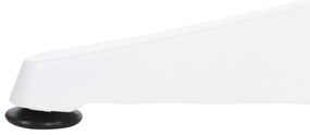 ΤΡΑΠΕΖΙ ΑΛΟΥΜΙΝΙΟΥ ΣΤΡΟΓΓΥΛΟ ALEXA HM6086.02 ΛΕΥΚΟ-POLYWOOD TOP ΦΥΣΙΚΟ Φ60x73Υεκ.