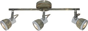 Σποτ Τρίφωτο Aca Inka MC167793R Grey Matt/ Rust