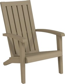 vidaXL Καρέκλες Κήπου Adirondack 2 τεμ. Αν. Καφέ από Πολυπροπυλένιο