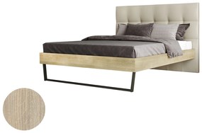 Intrahome Κρεβάτι "ROYAL" διπλό σε χρώμα δρυς 160x200 Intrahomesa-00652384