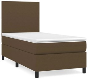 ΚΡΕΒΑΤΙ BOXSPRING ΜΕ ΣΤΡΩΜΑ ΣΚΟΥΡΟ ΚΑΦΕ 80X200 ΕΚ. ΥΦΑΣΜΑΤΙΝΟ 3141572