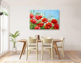 Εικόνα ζωγραφισμένες παπαρούνες αγρού