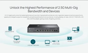 TP-LINK L2+ managed switch SG3210X-M2, 8x 2.5Gbps θύρες, V1.0