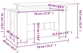 ΤΡΑΠΕΖΑΚΙ ΣΑΛΟΝΙΟΥ SONOMA ΔΡΥΣ 79X49X41 ΕΚ. ΕΠΕΞΕΡΓΑΣΜΕΝΟ ΞΥΛΟ 809713