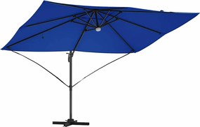 vidaXL Ομπρέλα ηλίου 351 x 250 x 253 εκ Πολυεστέρας και Αλουμίνιο