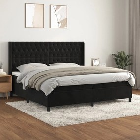 ΚΡΕΒΑΤΙ BOXSPRING ΜΕ ΣΤΡΩΜΑ ΜΑΥΡΟ 200X200 ΕΚ. ΒΕΛΟΥΔΙΝΟ 3132881