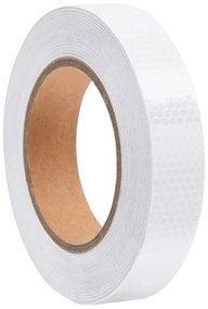 vidaXL Ταινία Ανακλαστική Λευκή 2,5 εκ. x 20 μ. από PVC