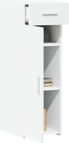 vidaXL Συρταριέρα Λευκή 30x42,5x93 εκ. από Επεξεργασμένο Ξύλο