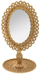 Καθρέπτης Επιτραπέζιος Polyresin Vintage Χρυσός 16x14,5x27εκ. iliadis 89725