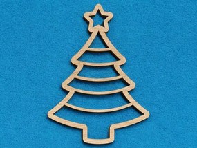 Σετ των 3 Intra απο ξύλο plywood 3mm-4mm πάχος – Χριστουγεννιάτικο στολίδι από πεύκο 30x35 cm INTRAVECTRY-MY542760