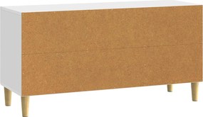 vidaXL Ντουλάπι TV 99 x 34,5 x 50 εκ. Γυαλιστερό Λευκό