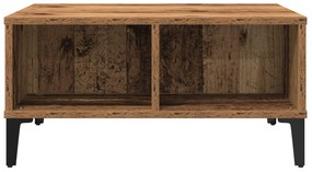 vidaXL Τραπέζι καφέ Παλιού Ξύλου 60x60x30 εκ. Κατασκευασμένο Ξύλο