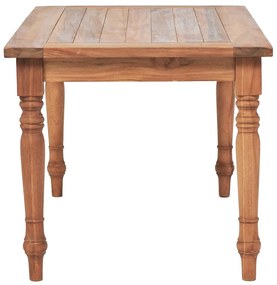 Τραπέζι Batavia 90 x 50 x 45 εκ. από Ξύλο Teak - Καφέ