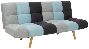 Sofa-bed 3-seater Freddo I with colorful fabric 182x81x84cm 182x81x84 εκ.