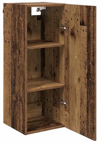 vidaXL Επιτοίχιο ντουλάπι Παλιό Ξύλο 34,5 x 34 x 90 εκ.