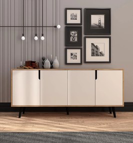 Κονσόλα Sapphire Δρυς / Λευκό FLEFLOR 180x45x80