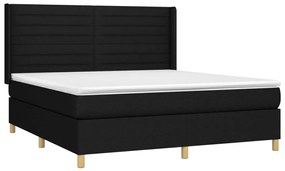 ΚΡΕΒΑΤΙ BOXSPRING ΜΕ ΣΤΡΩΜΑ ΜΑΥΡΟ 180X200 ΕΚ. ΥΦΑΣΜΑΤΙΝΟ 3132091