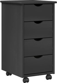 vidaXL Κινητό Ντουλάπι MOSS 34 x 39 x 65,5 cm Μασίφ Ξύλο Πεύκου Γκρι