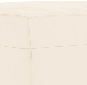 vidaXL Πάγκος Κρεμ 100x35x41 εκ. Βελούδινος