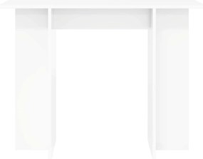 vidaXL Τραπέζι κονσόλας Λευκό 100 x 30 x 75 εκ Επεξεργασμένο Ξύλο