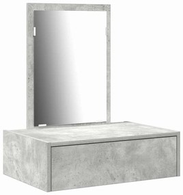 vidaXL Τραπέζι περιποίησης Γκρι 60 x 40 x 70 εκ. Επεξεργασμένο ξύλο