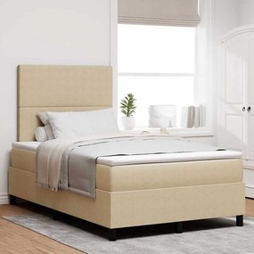 vidaXL Κρεβάτι με Σπαστό Στρώμα & LED Φως Γκρι Μπλέ 120x200 εκ. Βελούδο