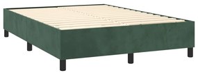 ΚΡΕΒΑΤΙ BOXSPRING ΜΕ ΣΤΡΩΜΑ ΣΚΟΥΡΟ ΠΡΑΣΙΝΟ 140X190ΕΚ. ΒΕΛΟΥΔΙΝΟ 3137782