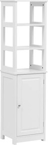 Ντουλάπι-στήλη Larben pakoworld mdf λευκό 40x33x150εκ