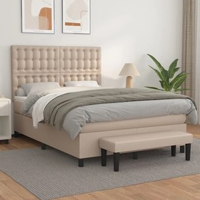 ΚΡΕΒΑΤΙ BOXSPRING ΜΕ ΣΤΡΩΜΑ ΚΑΠΟΥΤΣΙΝΟ 140X200ΕΚ.ΑΠΟ ΣΥΝΘ.ΔΕΡΜΑ 3137670