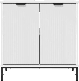 vidaXL Ντουλάπα Νιπτήρα Mπάνιου Λευκό 60,5 x 33,5 x 61 εκ