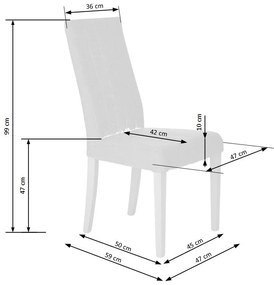 DIEGO chair, color: sonoma oak DIOMMI V-PL-N-DIEGO-SONOMA-INARI23