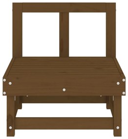vidaXL Καναπές Κήπου Μεσαίος Καφέ Μελί από Μασίφ Ξύλο Πεύκου