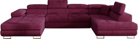 Γωνιακός καναπές Romeo-Δεξιά-Βυσσινί - 345.00 Χ 202.00 Χ 90.00