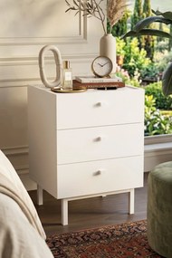 Κομοδίνο Λευκό FLOSA 47.9x36.8x63.5