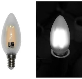 Adeleq Led Λάμπα Cog Κεράκι Ματ Ε14 4W 230V Λευκό 13-140341