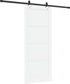 VidaXL Συρόμενη Πόρτα ORKDAL 83 x 202 εκ. Επεξεργασμένο Ξύλο Λευκό