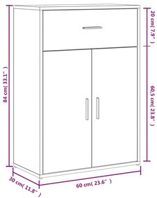 ΝΤΟΥΛΑΠΙ ΚΑΠΝΙΣΤΗ ΔΡΥΣ 60X30X84 ΕΚ. ΑΠΟ ΕΠΕΞΕΡΓΑΣΜΕΝΟ ΞΥΛΟ 840496