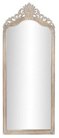 Τοίχο καθρέφτη DKD Home Decor 68 x 3,5 x 175 cm 70 x 3,5 x 180 cm Κρυστάλλινο Φυσικό Λευκό Ξύλο από Μάνγκο Μαρινάτος