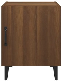 vidaXL Κομοδίνο Καφέ Δρυς από Επεξεργασμένο Ξύλο