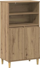 vidaXL Highboard Artisan Δρυς 60 x 36 x 110 εκ. Επεξεργασμένο Ξύλο