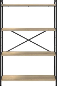 vidaXL Ράφι Βιβλίων Δρύς Sonoma 80 x 30 x 120 εκ Επεξεργασμένο ξύλο