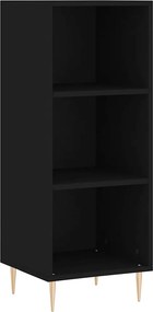 vidaXL Ντουλάπι Μαύρο 34,5x32,5x90 εκ. Επεξεργασμένο Ξύλο