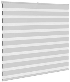 vidaXL Ζέβρα τυφλή Ανοιχτό Γκρι Πλάτος υφάσματος 150,9 εκ. Πολυεστέρας