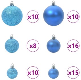 vidaXL Τεχνητό Χριστουγεννιάτικο Δέντρο Λευκό 210 cm PVC και Ατσάλι