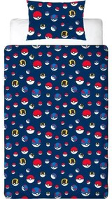Σετ κάλυμμα παπλώματος Pokémon 25 x 5 x 29 cm Πολύχρωμο Kρεβάτι 140 2 Τεμάχια