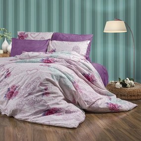 Σεντόνια Χλόη 457 (Σετ 4τμχ) Pink DimCol Υπέρδιπλο 220x240cm Βαμβάκι-Πολυέστερ