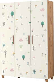 Τριφυλλη Ντουλαπα Πευκο Atlantic LEVA HEDERA JUNGLE 48x120x189